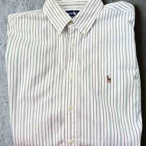 Ralph Lauren Men's Shirt with Black Stripes